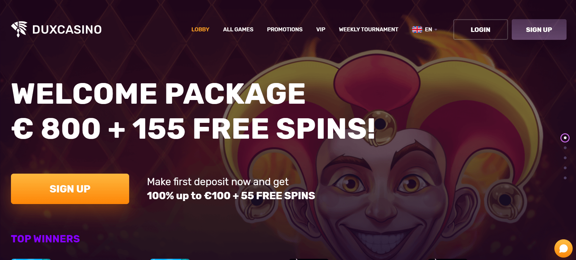 duxcasino start