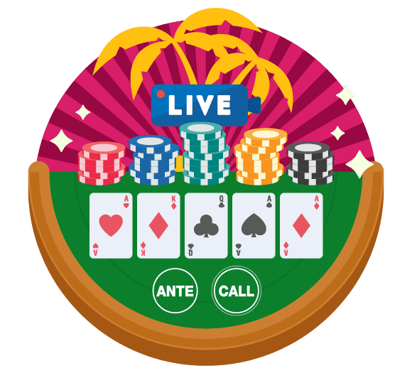 Spela live poker online