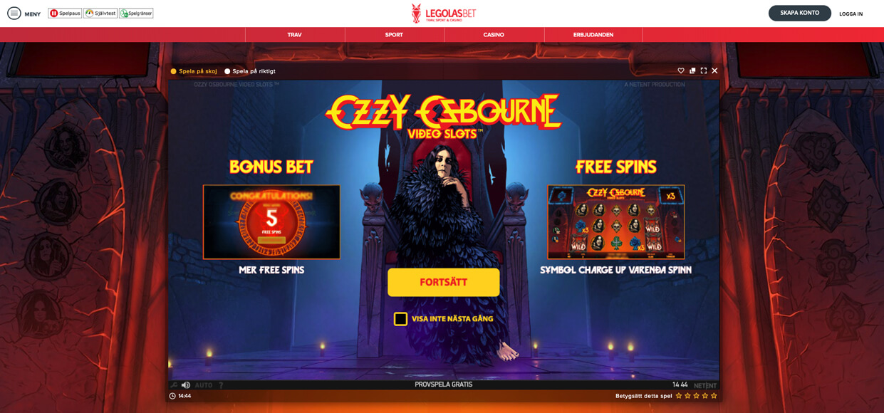 Ozzy spelautomat